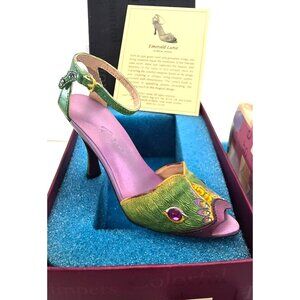 Raine Originals "Emerald Luna" Mini Shoe Green Purple Circa 2002 NIB PR601
